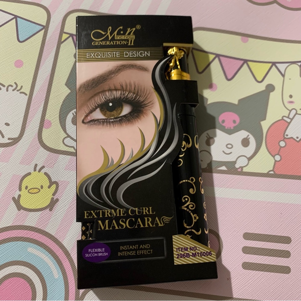MENOW Black Mascara with 2 Pencil Eyeliners in Black and Brown - NIB
